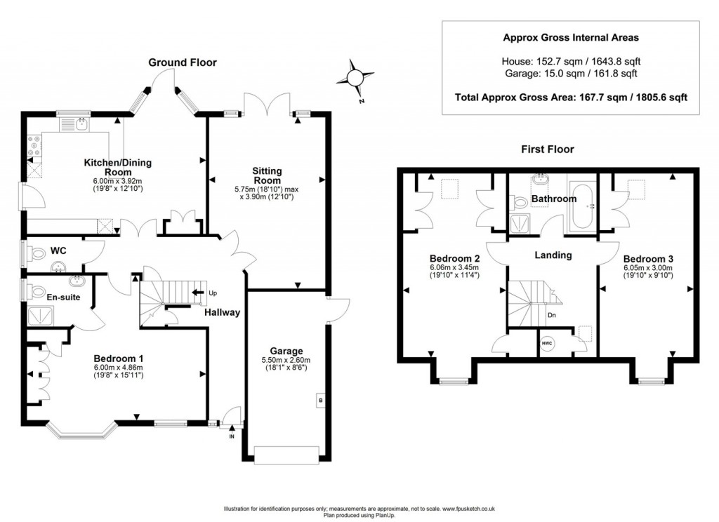 Floorplans For Shrubbs Avenue, Lymington, SO41