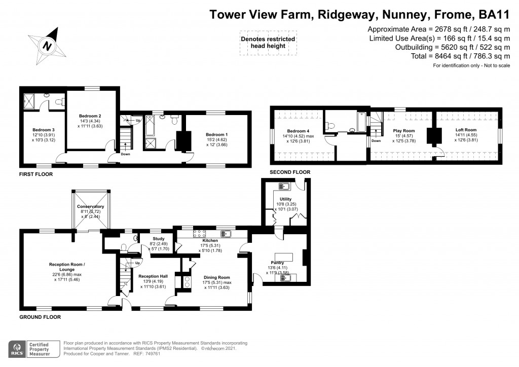 Floorplans For Nunney, Frome, Somerset