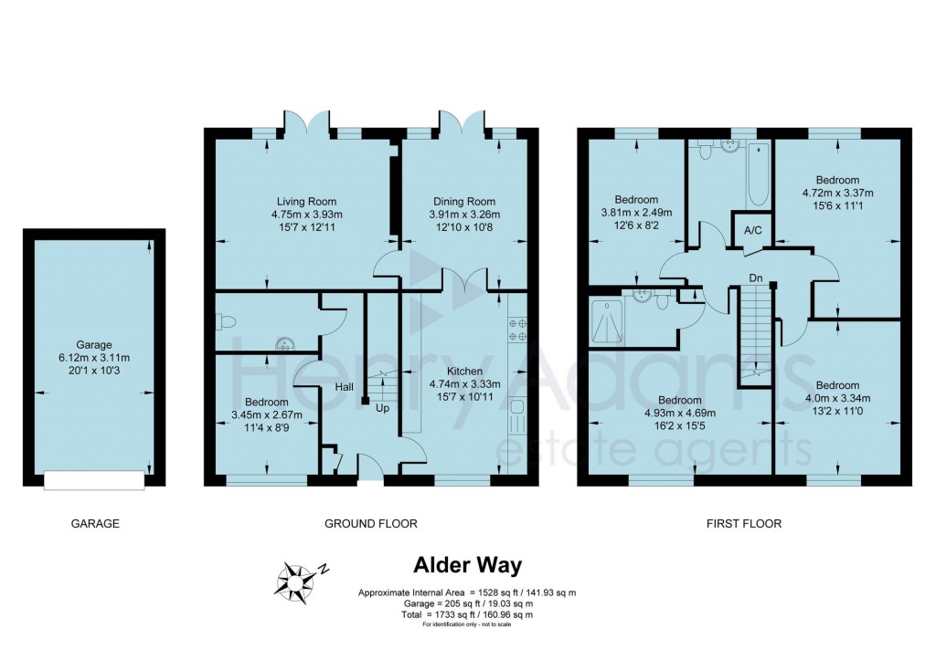 Floorplans For Alder Way, Faygate, RH12