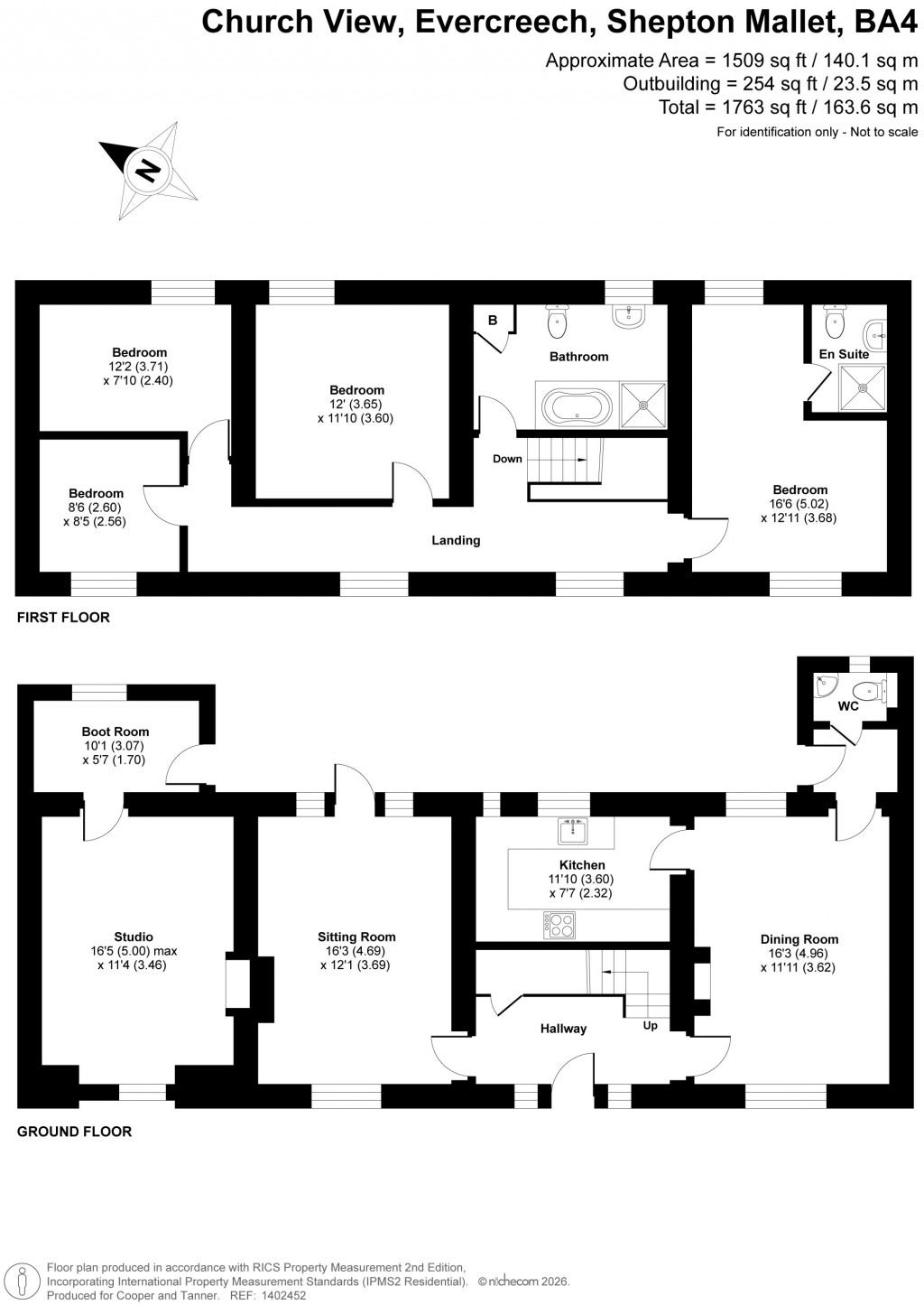 Floorplans For Church View, Evercreech, Somerset