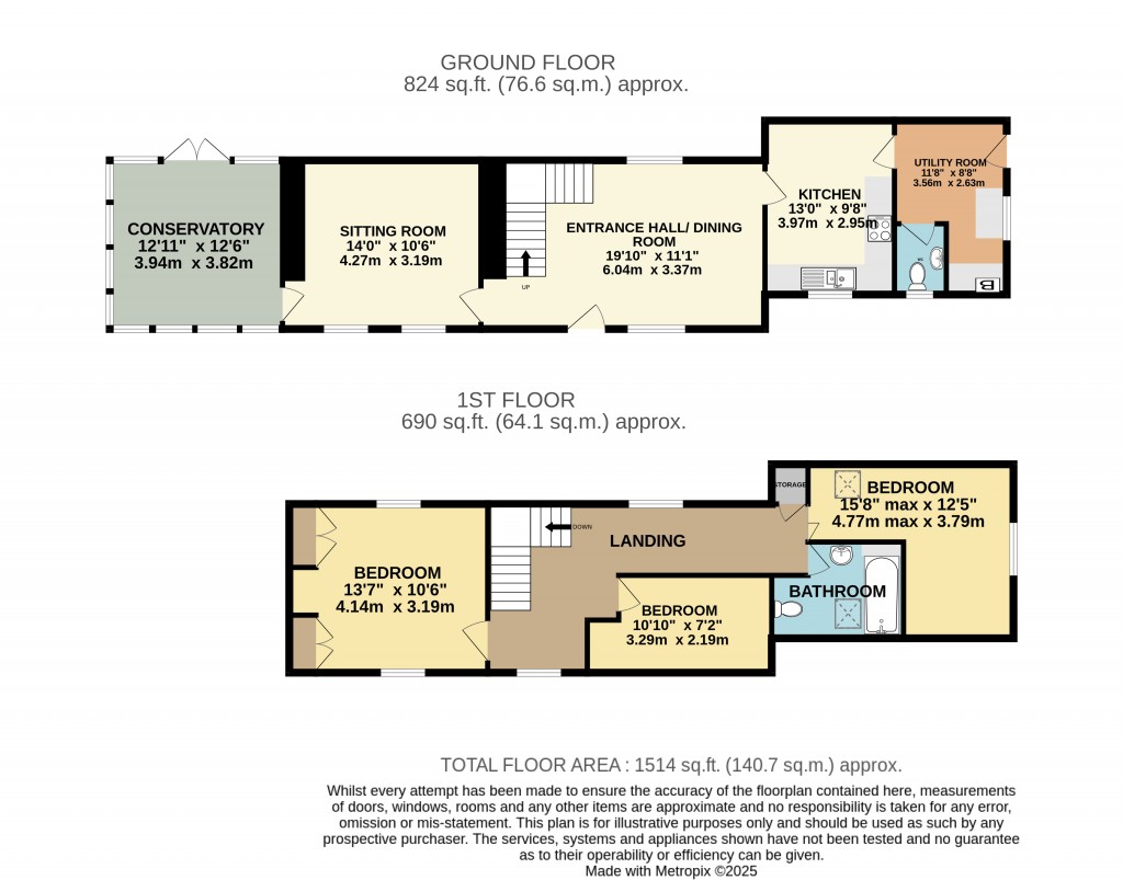 Floorplans For Portway, Wells, Somerset