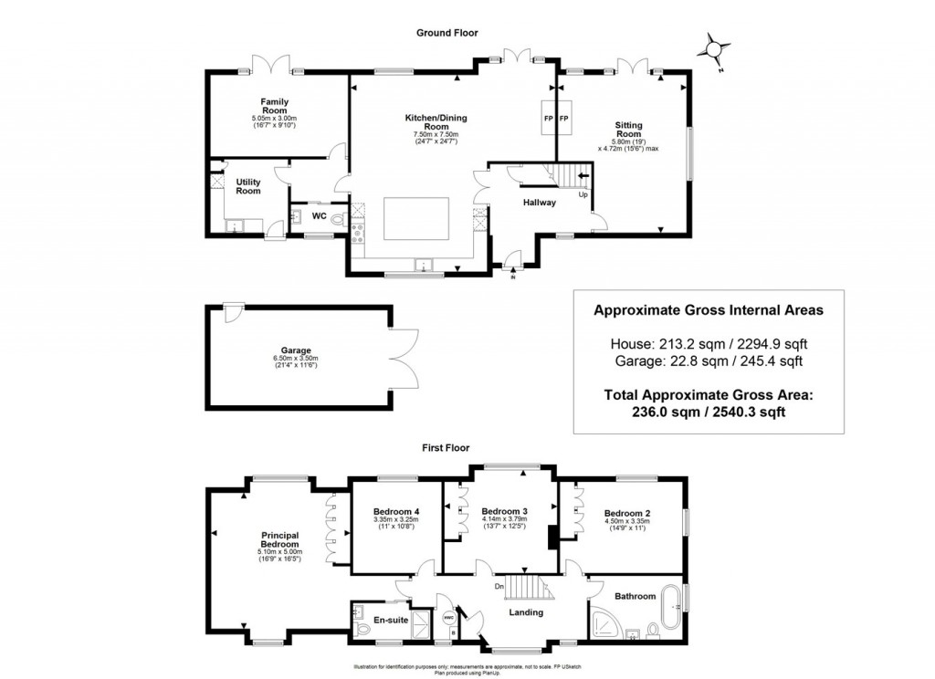 Floorplans For Sky End Lane, Hordle, Lymington, SO41
