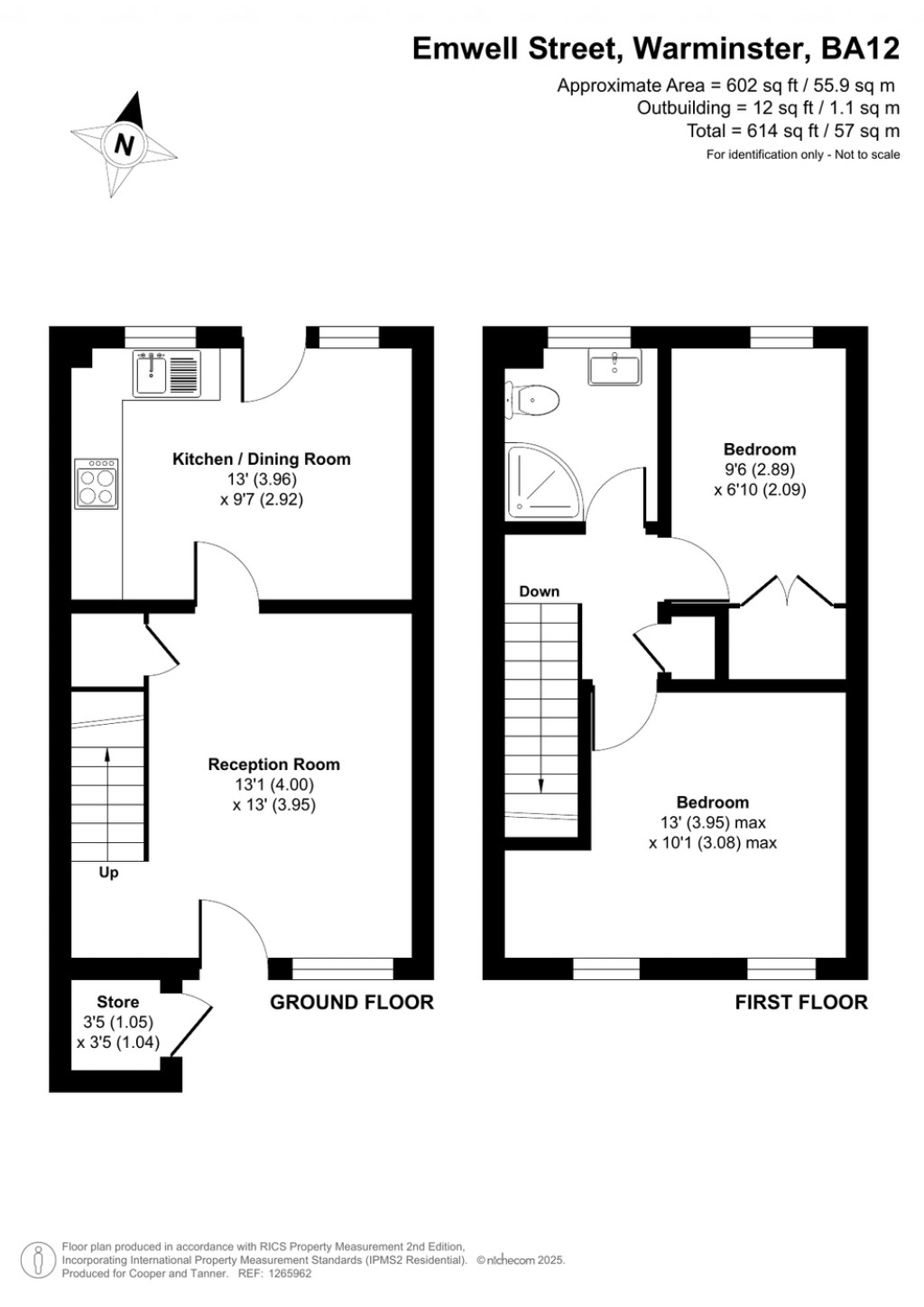 Floorplans For Emwell Street, Warminster, Wiltshire