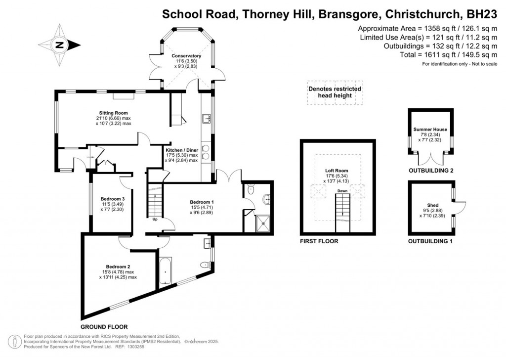 Floorplans For School Road, Bransgore, Christchurch, BH23