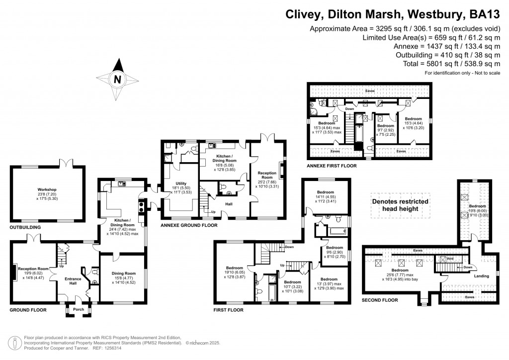 Floorplans For Dilton Marsh, Westbury, Wiltshire