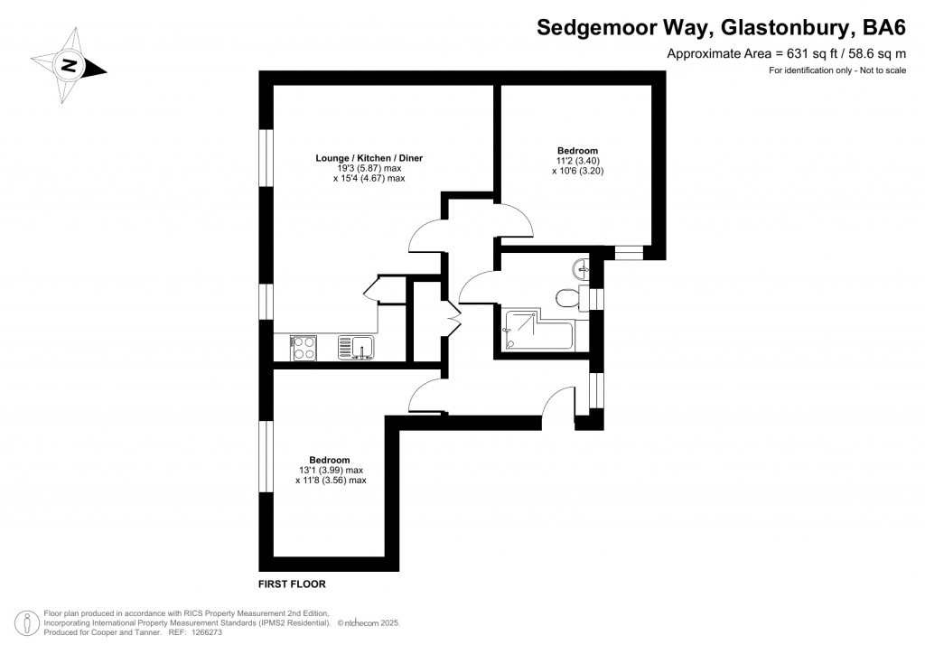 Floorplans For Sedgemoor Way, Glastonbury