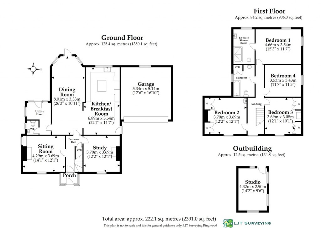 Floorplans For Bennetts Lane, Burley, Ringwood, BH24