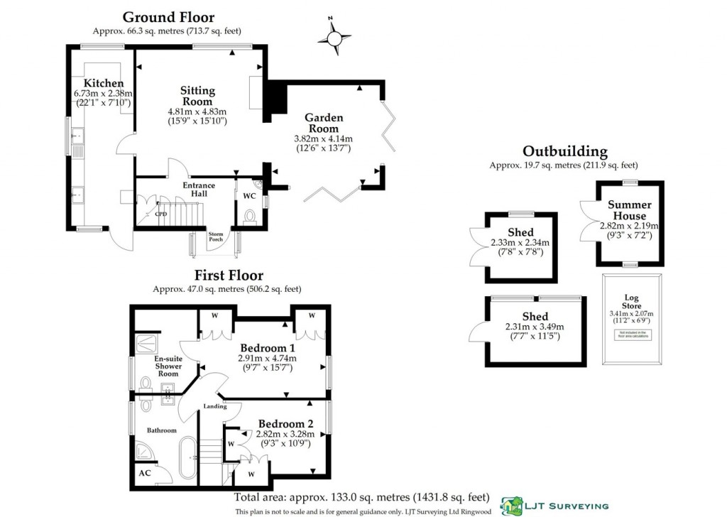 Floorplans For Hyde Lane, Stuckton, Fordingbridge, SP6