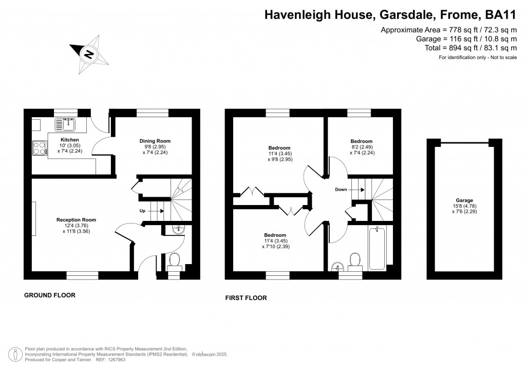Floorplans For Garsdale, Frome, Somerset