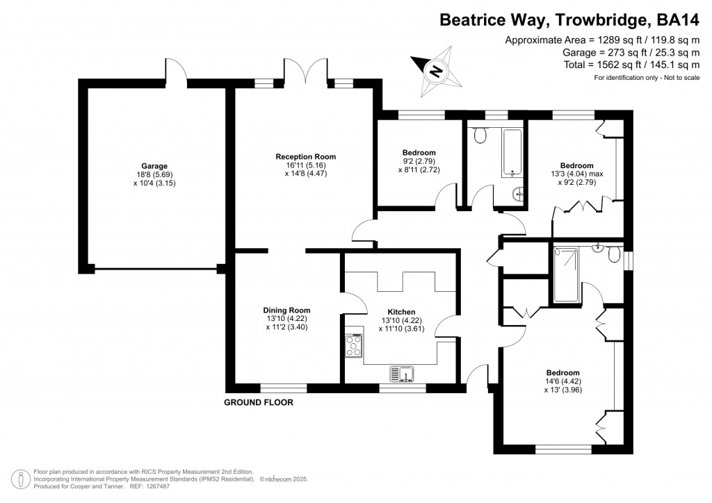 Floorplans For Beatrice Way, Trowbridge, Wiltshire