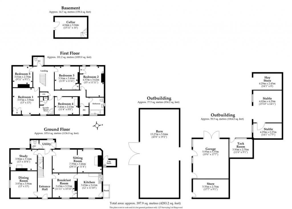 Floorplans For Cowpitts Lane, Ringwood, BH24