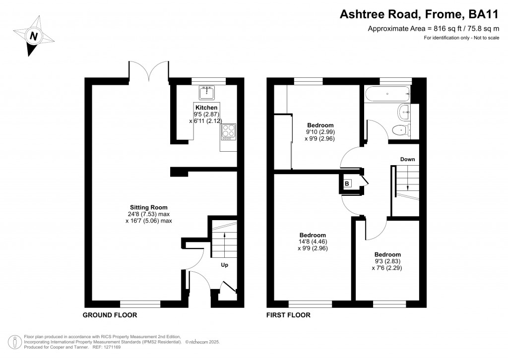 Floorplans For Ashtree Road, Frome, Somerset