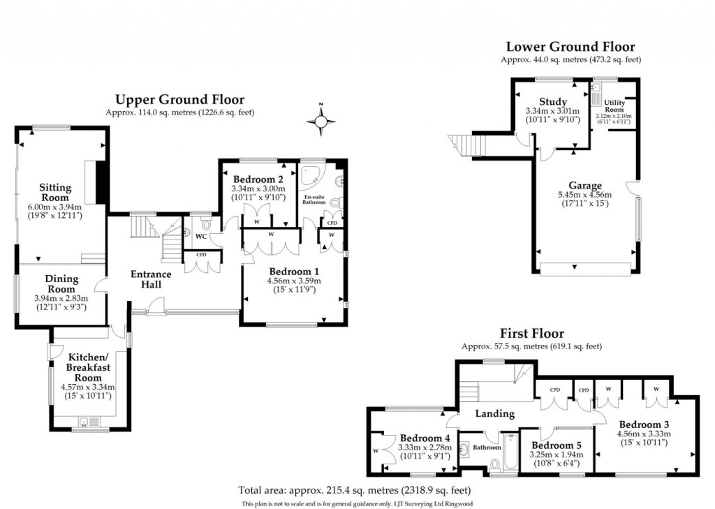 Floorplans For Chapel Rise, Avon Castle, Ringwood, BH24