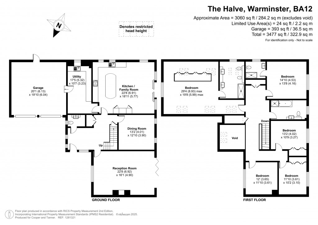 Floorplans For The Halve, Warminster, Wiltshire