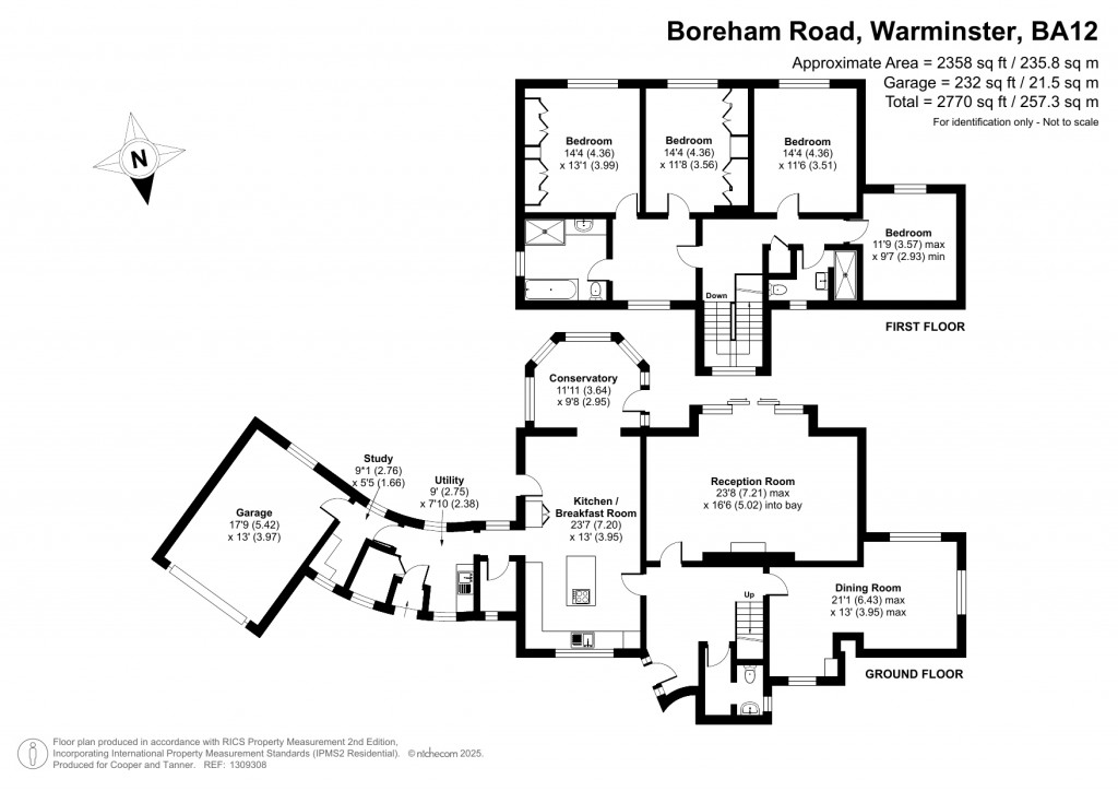 Floorplans For Boreham Road, Warminster, Wiltshire