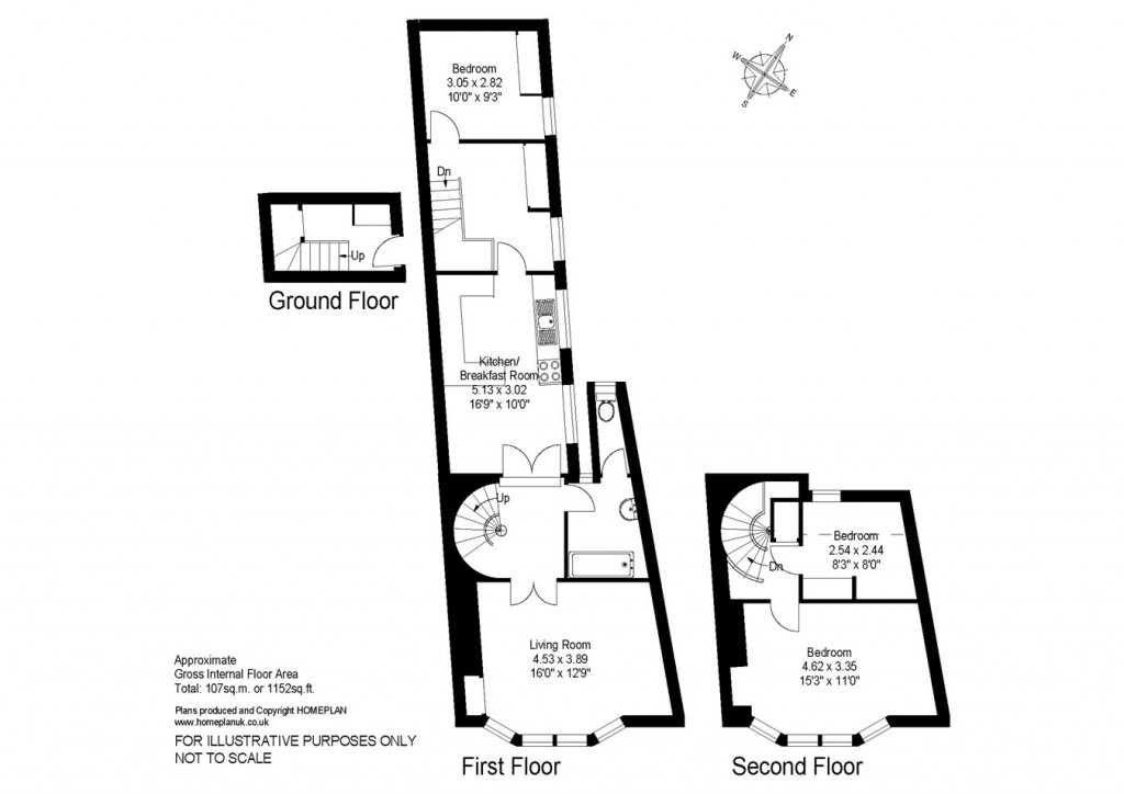 Floorplans For High Street, Lymington, SO41