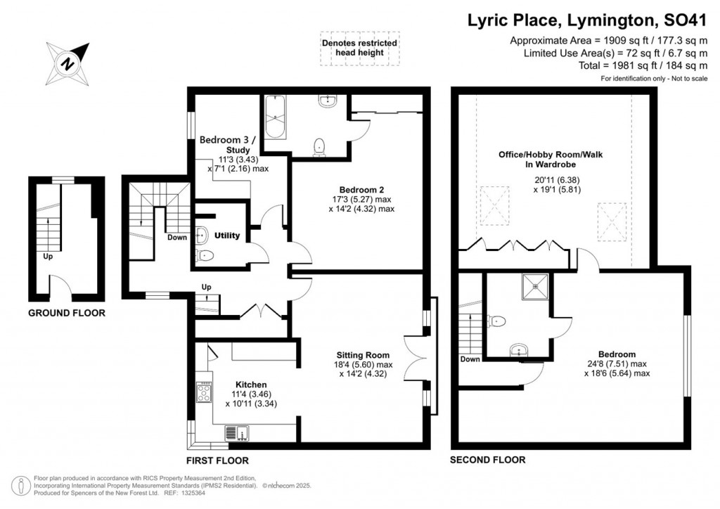 Floorplans For Lyric Place, Lymington, SO41