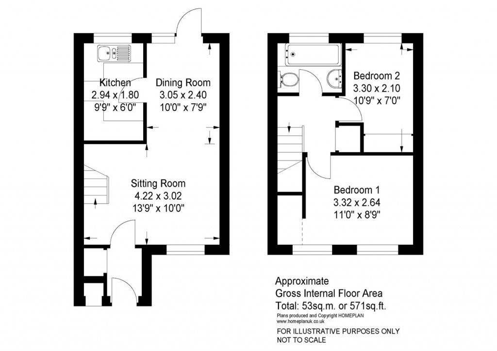 Floorplans For Bankview, Lymington, SO41