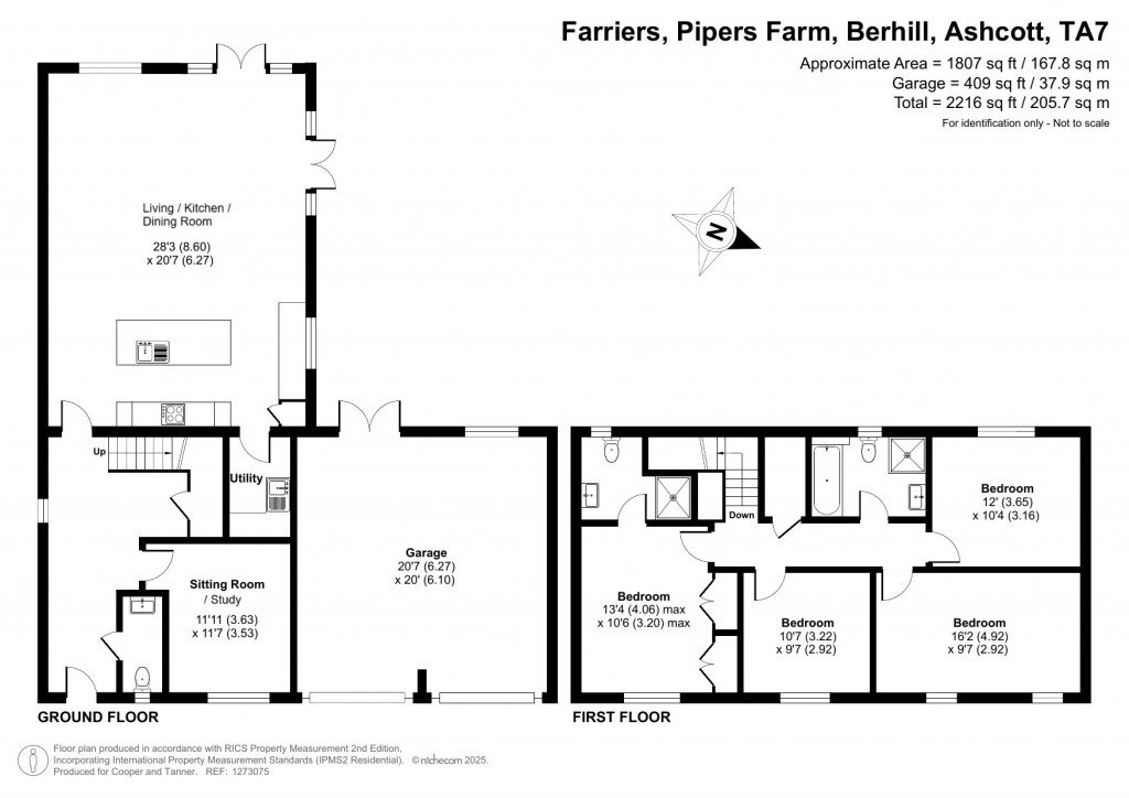 Floorplans For Berhill, Ashcott, Somerset