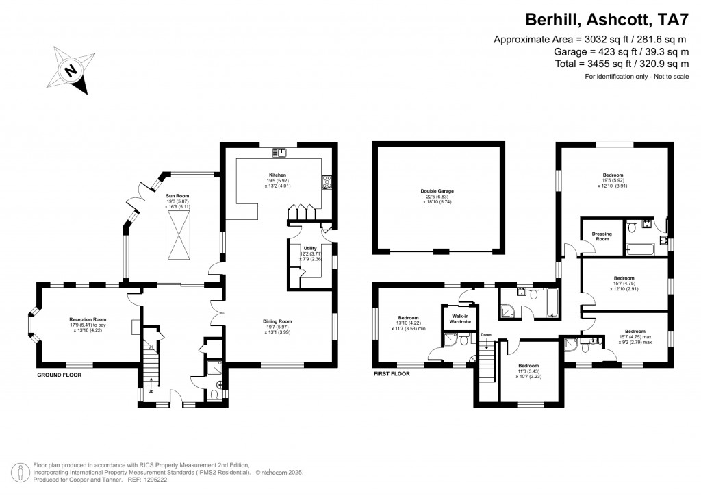 Floorplans For Berhill, Ashcott, Somerset