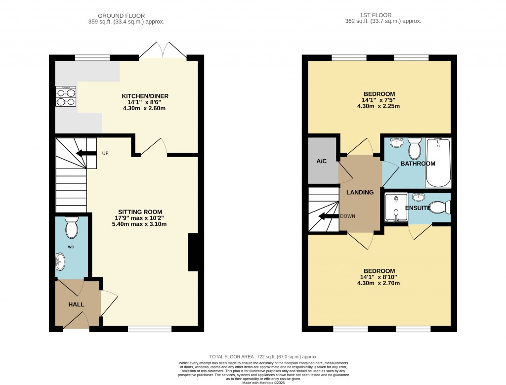Floorplans For St Andrews Walk, Wells, Somerset