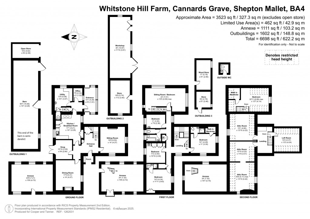 Floorplans For Cannards Grave, Shepton Mallet, Somerset