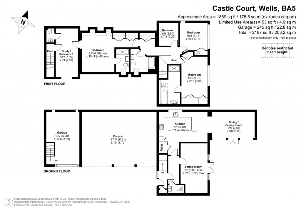 Floorplans For Wookey, Nr Wells, Somerset