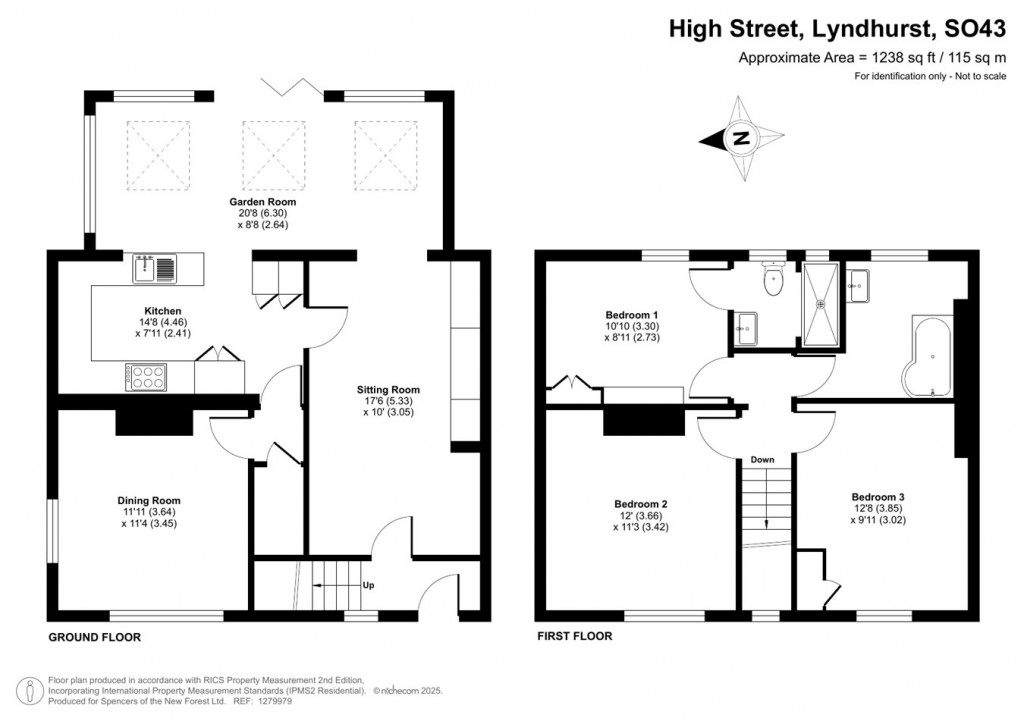 Floorplans For High Street, Lyndhurst, SO43