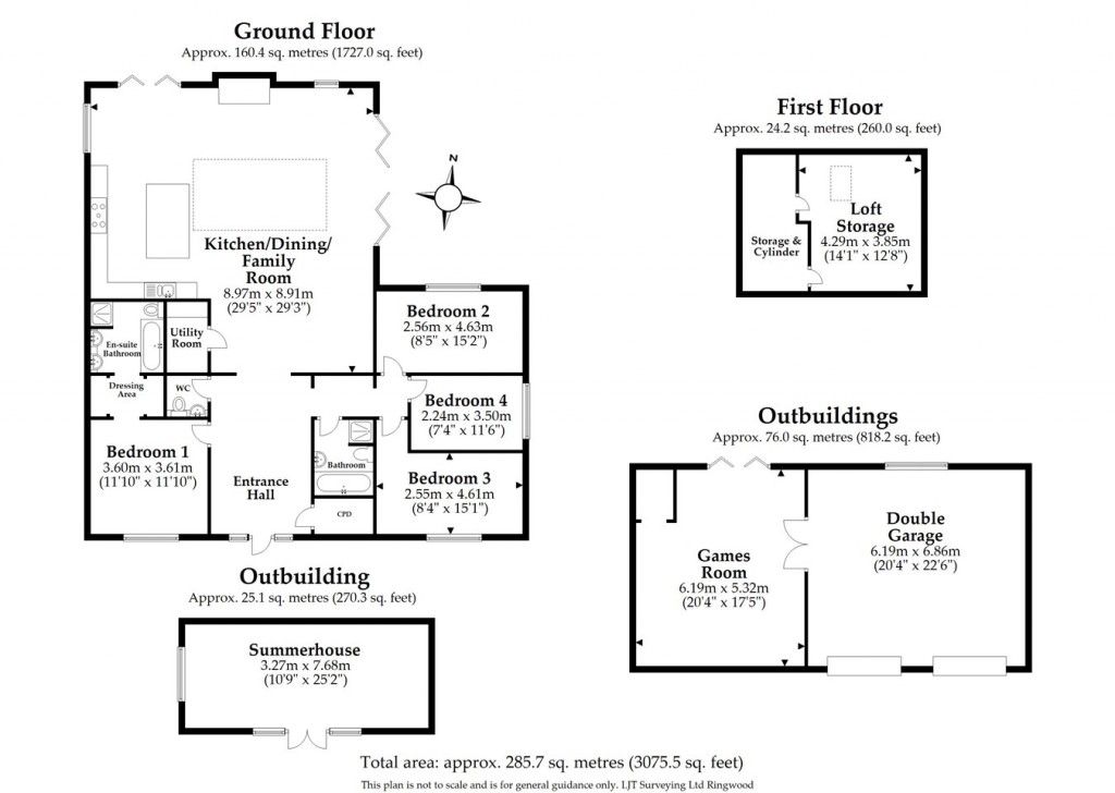 Floorplans For Snails Lane, Blashford, Ringwood, BH24