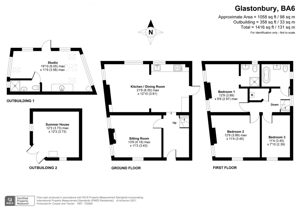 Floorplans For Lambrook Street, Glastonbury