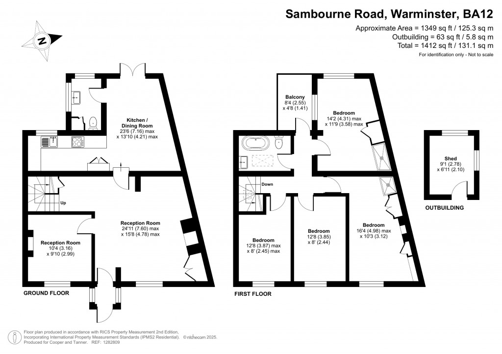 Floorplans For Sambourne Road, Warminster, Wiltshire