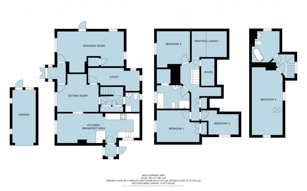 Floorplans For Balcombe Green, Sedlescombe, East Sussex