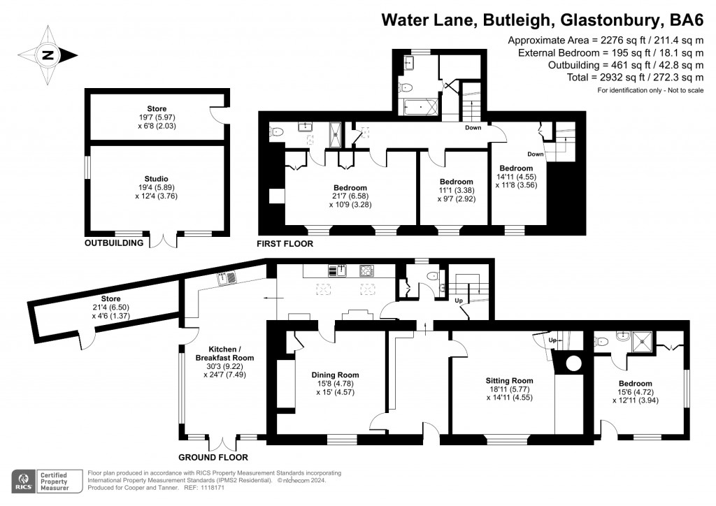 Floorplans For Butleigh, Somerset
