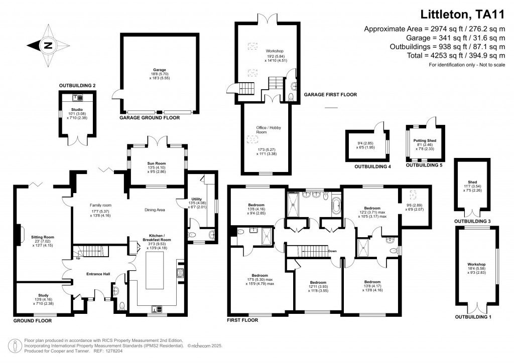 Floorplans For Littleton, Compton Dundon, Somerset