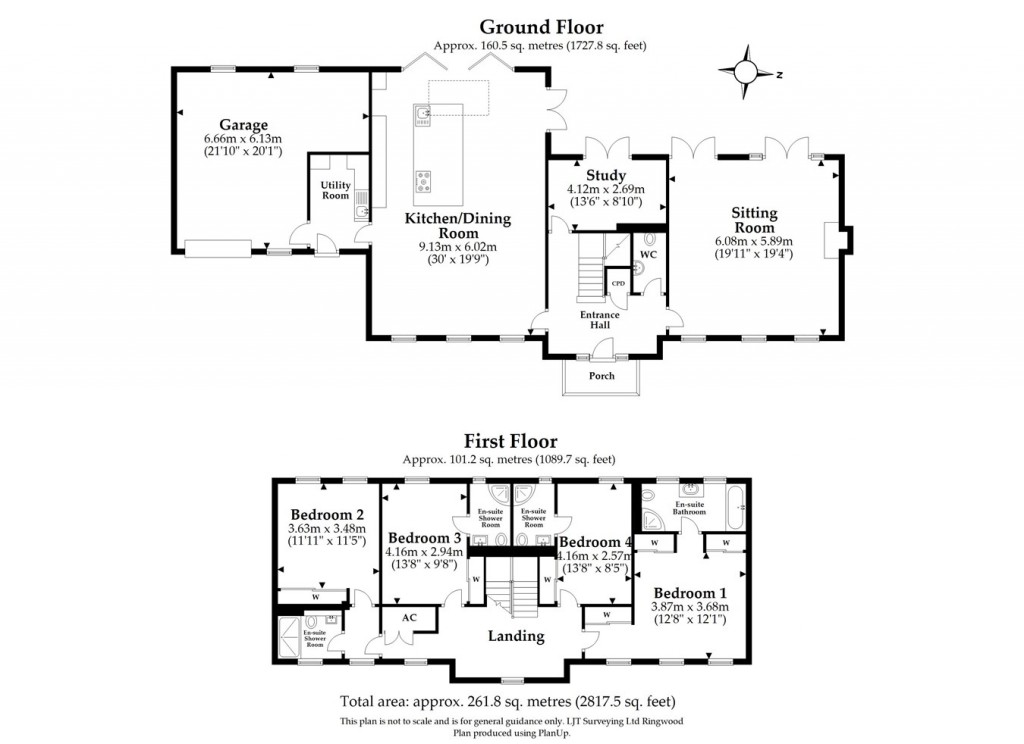 Floorplans For Davids Lane, Ringwood, BH24