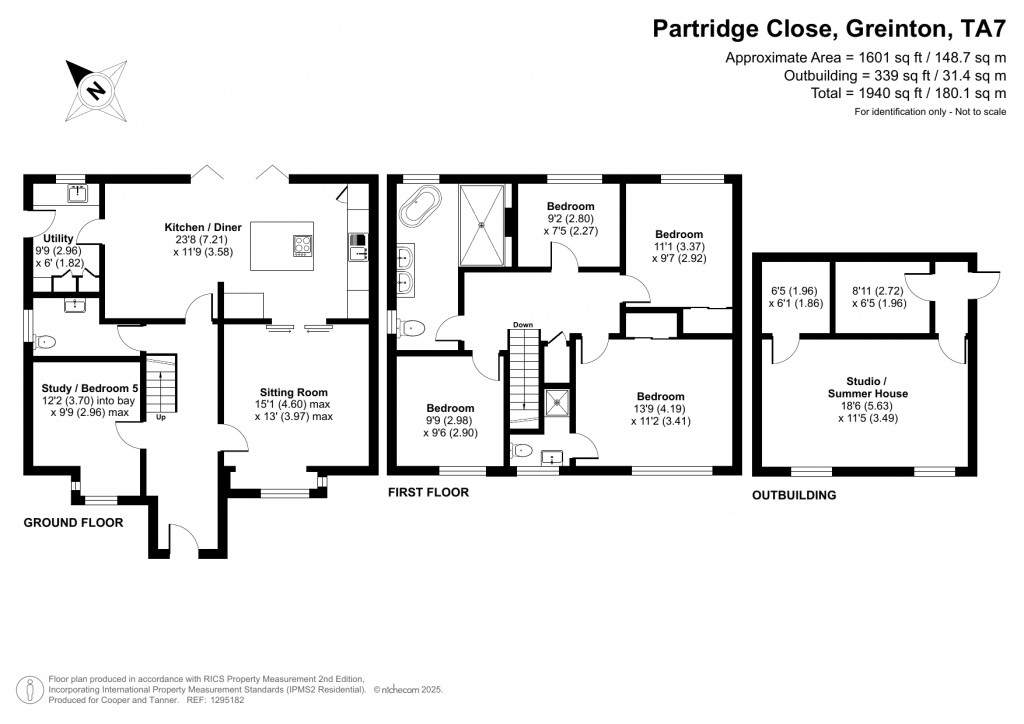 Floorplans For Partridge Close, Greinton, Somerset