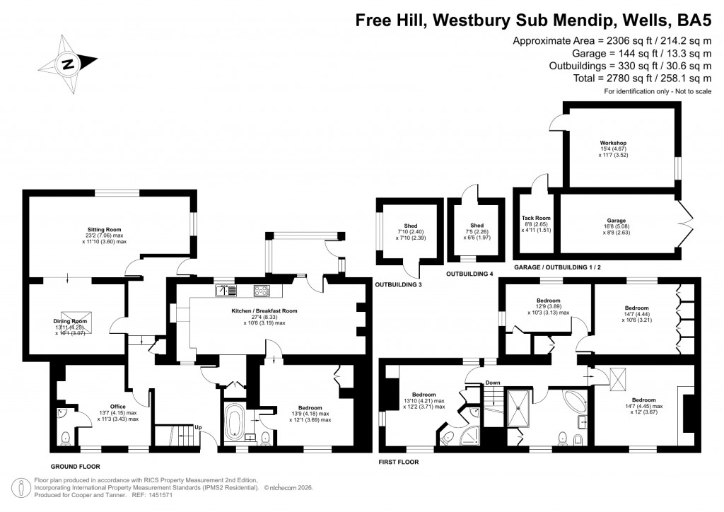 Floorplans For Westbury Sub Mendip, Wells, Somerset