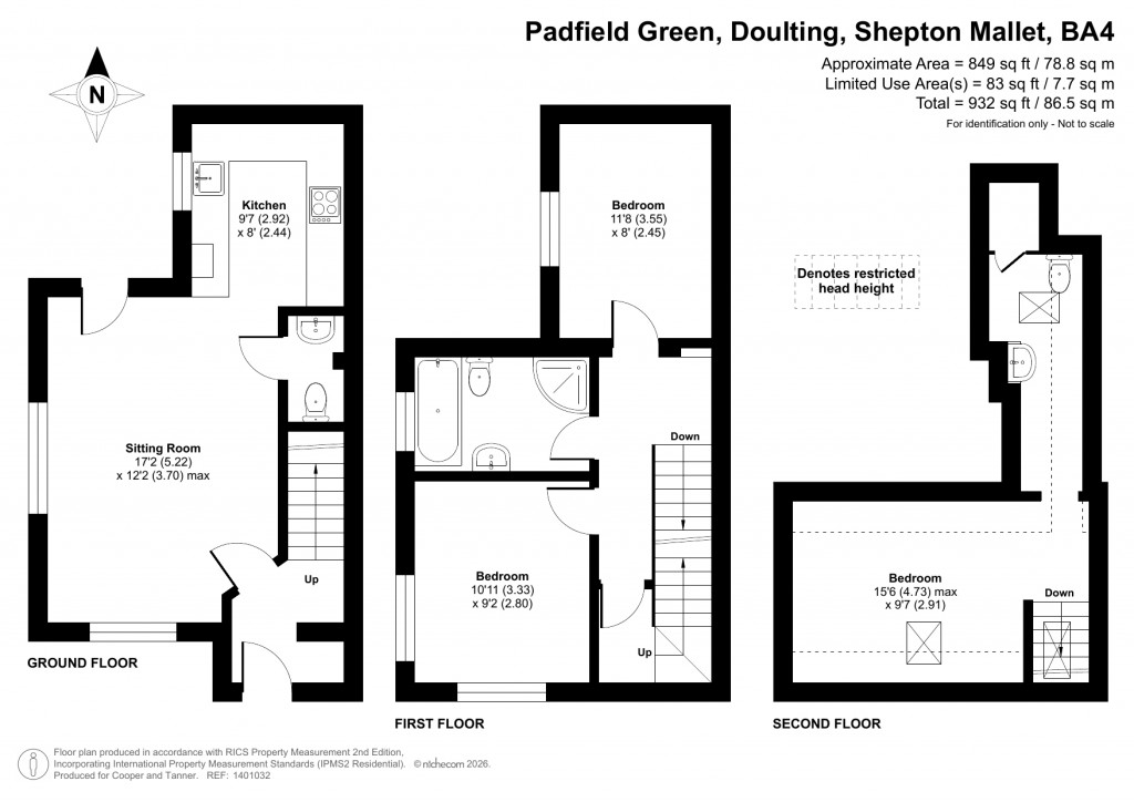 Floorplans For Doulting, Frome, Somerset