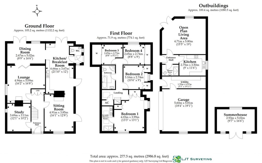 Floorplans For New Road, Mockbeggar, Ringwood, BH24