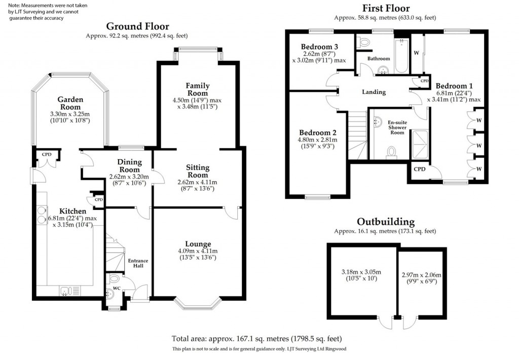 Floorplans For Crow Lane, Crow, Ringwood, BH24