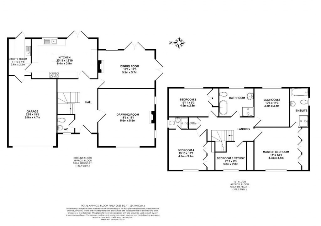 Floorplans For Mayflower Close, Lymington, SO41