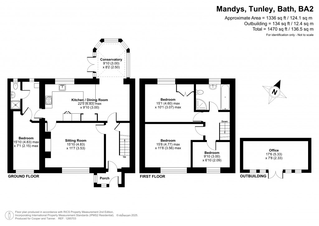 Floorplans For Tunley, Bath, Somerset