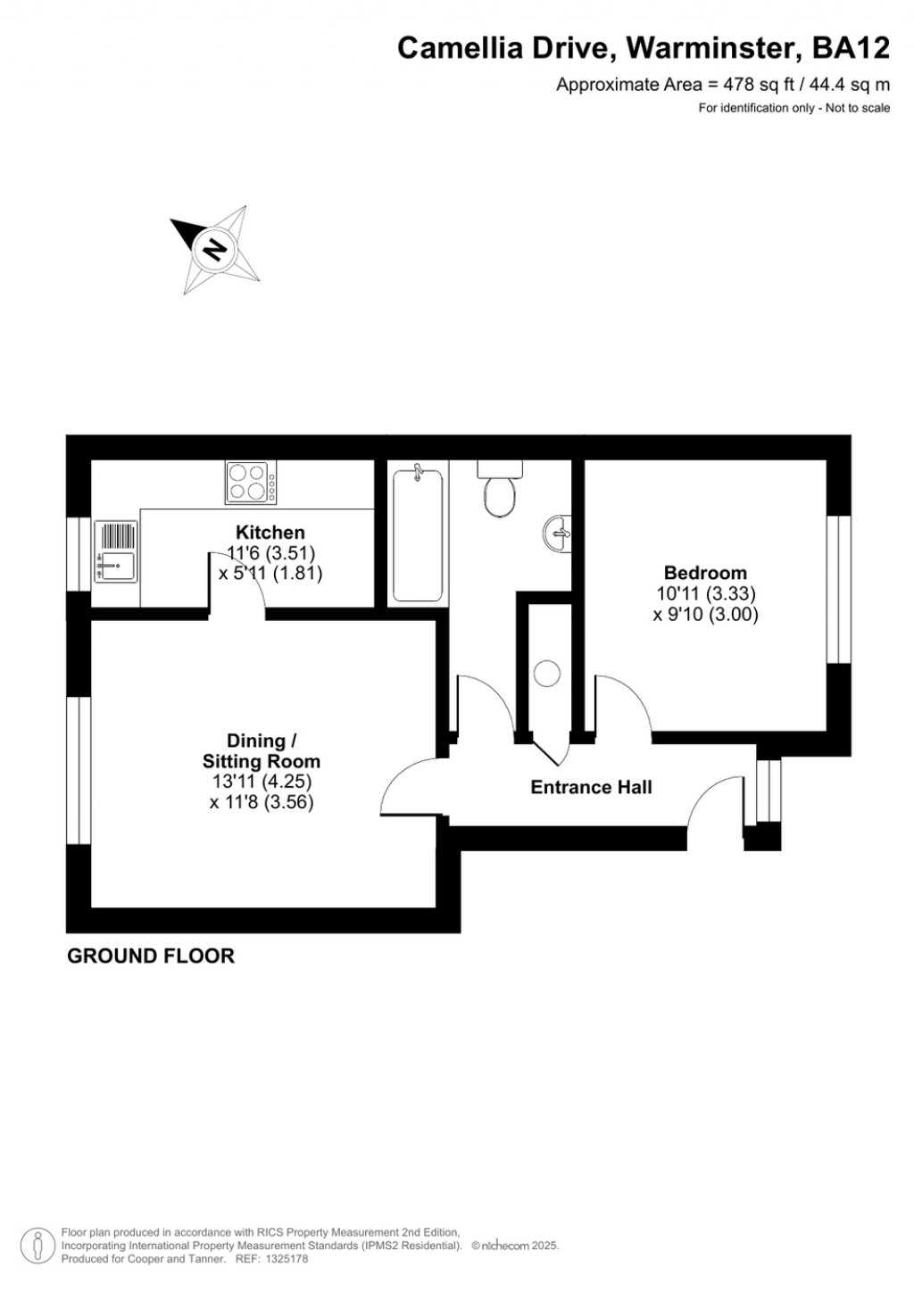 Floorplans For Camellia Drive, Warminster, Wiltshire