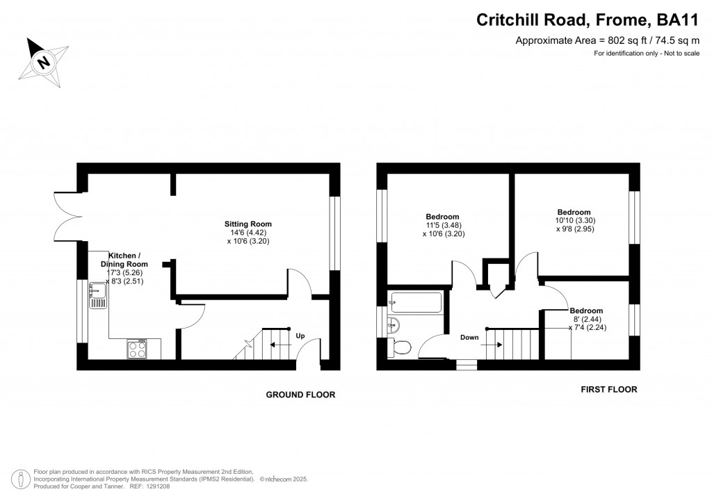 Floorplans For Critchill Road, Frome, Somerset