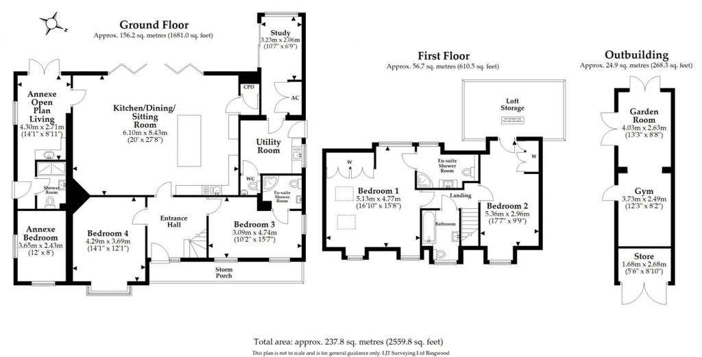 Floorplans For Beechcroft Lane, Ringwood, BH24