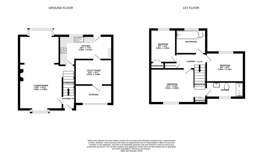 Floorplans For Stag Way, Glastonbury, Somerset