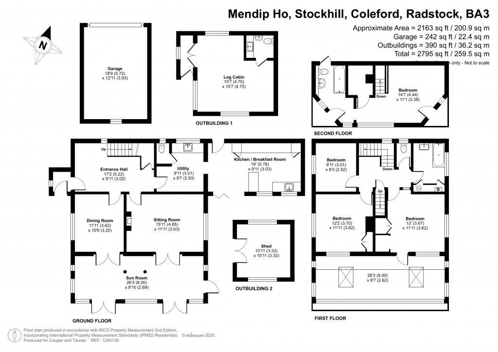 Floorplans For Coleford, Radstock, Somerset