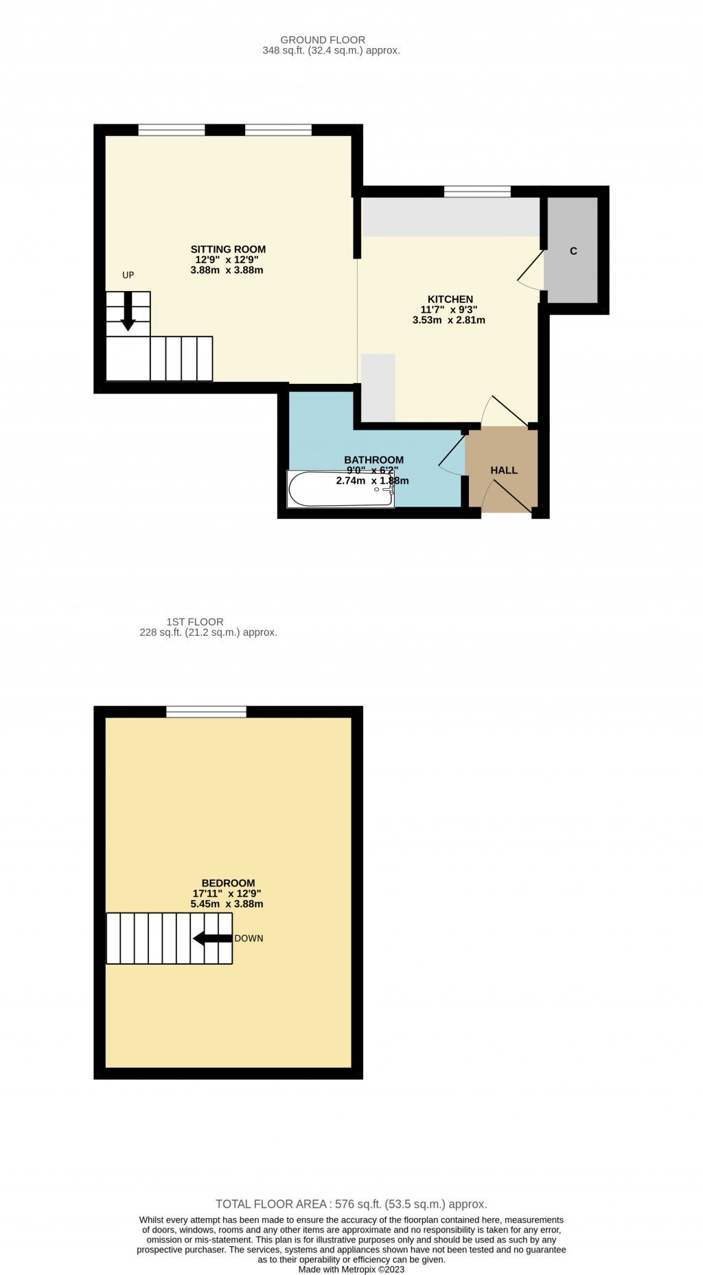 Floorplans For Whitstone House, Shepton Mallet, Somerset