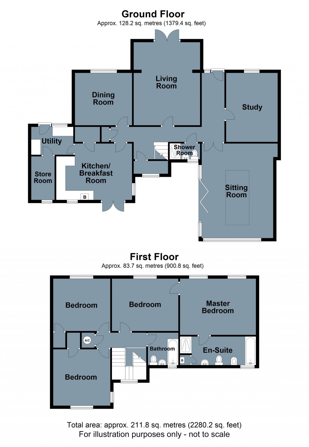 Floorplans For Caldbec Hill, Battle, East Sussex