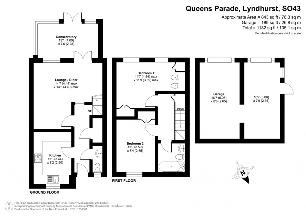 Floorplans For Queens Parade, Lyndhurst, SO43